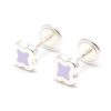 Beb Joyeria Antonio Cumplido | Pendientes Plata Tr Bol Lila