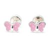 Beb Joyeria Antonio Cumplido | Pendientes Plata Mariposa Rosa