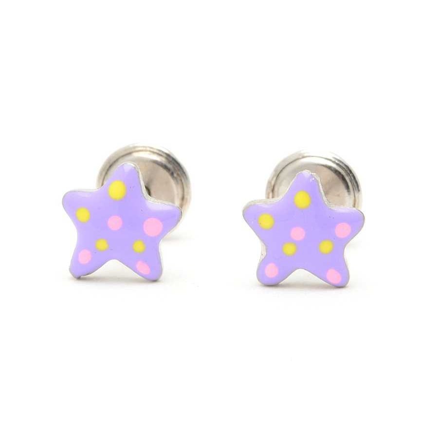 Beb Joyeria Antonio Cumplido | Pendientes Plata Estrella Lila