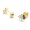 Beb Joyeria Antonio Cumplido | Pendientes Oro Flor Bicolor Cristales