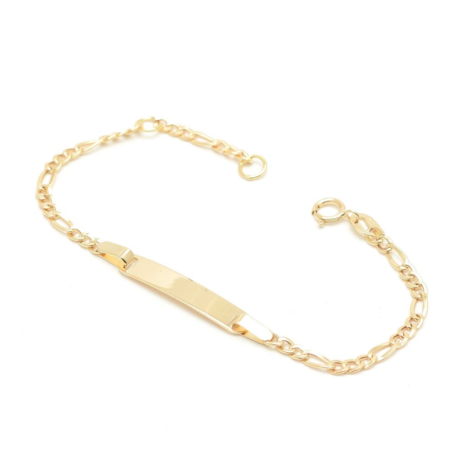 Beb Joyeria Antonio Cumplido | Pulsera Oro Beb Placa Nombre