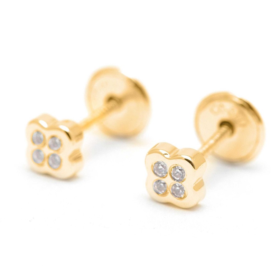 Beb Joyeria Antonio Cumplido | Pendientes Oro Beb Tr Bol Circonitas