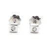 Beb Joyeria Antonio Cumplido | Pendientes Diamantes Oro Blanco Cuadrado