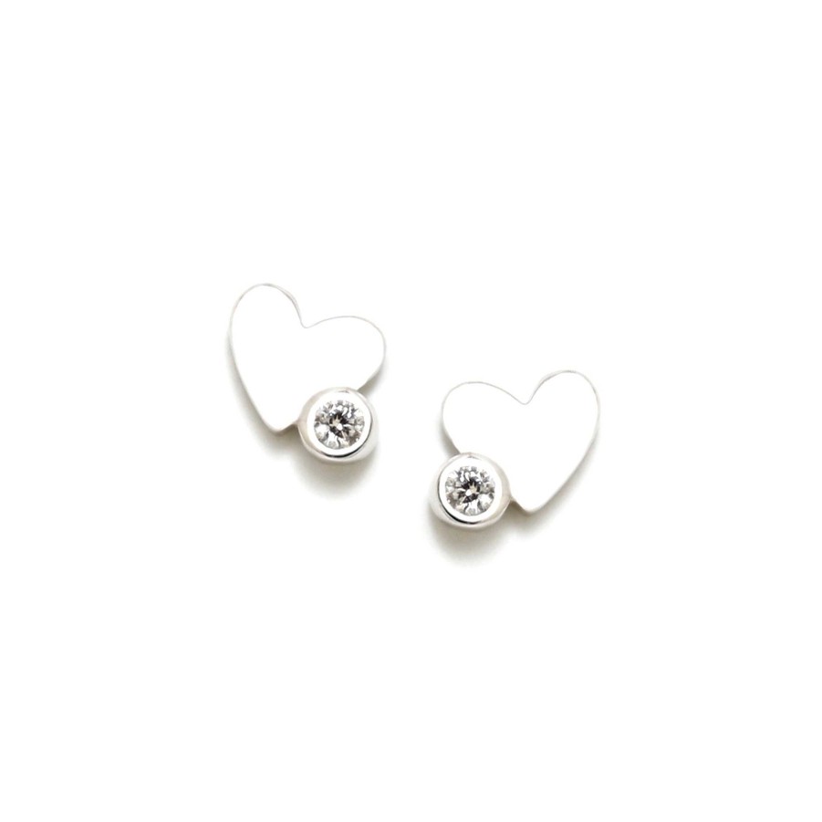 Beb Joyeria Antonio Cumplido | Pendientes Plata Beb Agatha Coraz N Circonita