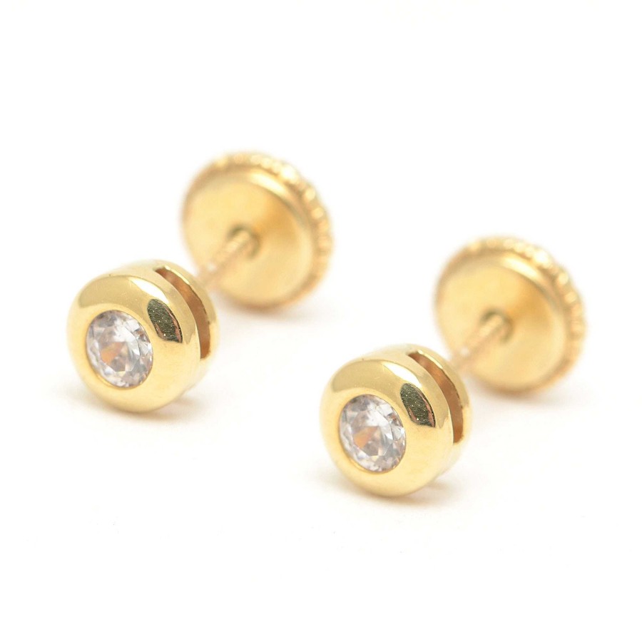 Beb Joyeria Antonio Cumplido | Pendientes Oro C Rculo Circonita