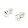 Beb Joyeria Antonio Cumplido | Pendientes Oro Blanco Flor