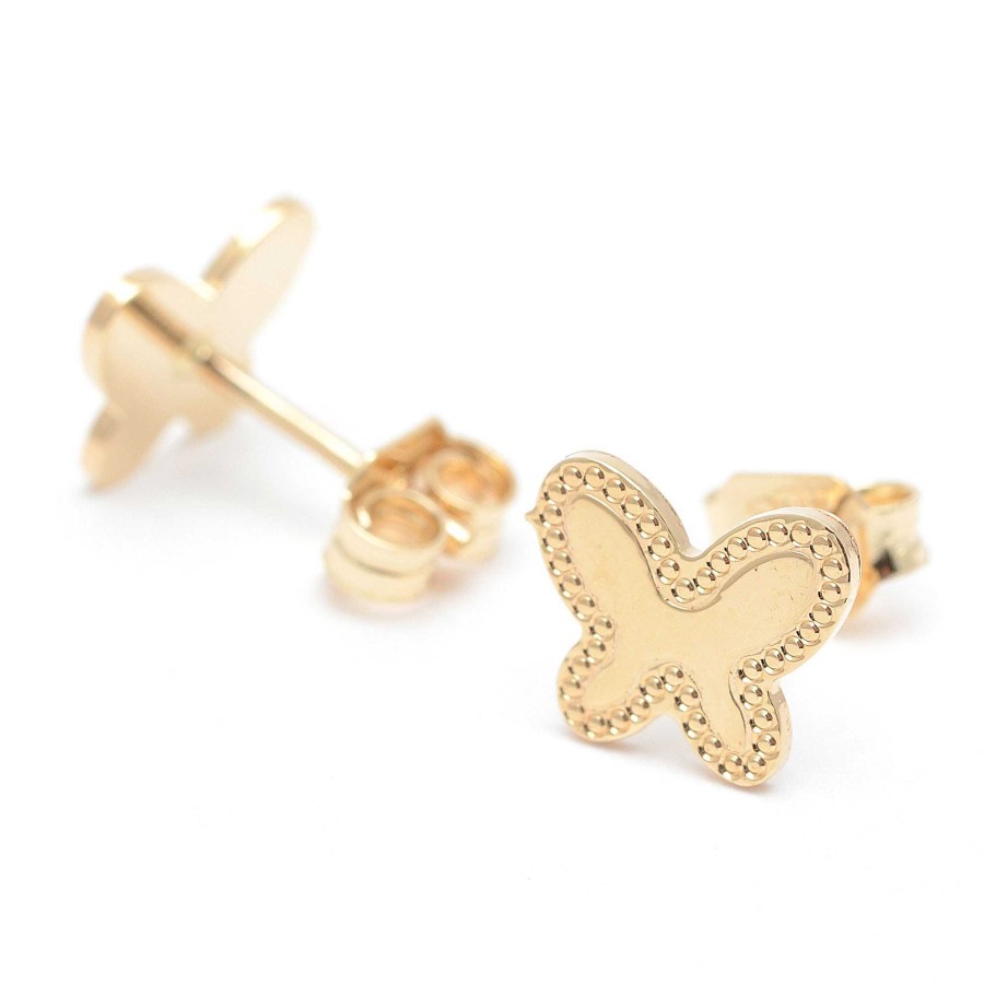 Pendientes Joyeria Antonio Cumplido | Pendientes Oro Mariposas