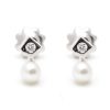 Beb Joyeria Antonio Cumplido | Pendientes Diamante Oro Blanco Rombo Perla