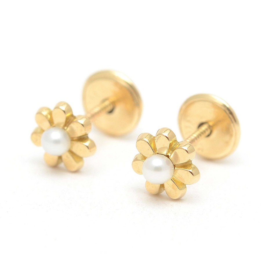 Beb Joyeria Antonio Cumplido | Pendientes Oro Beb Margarita Perlas