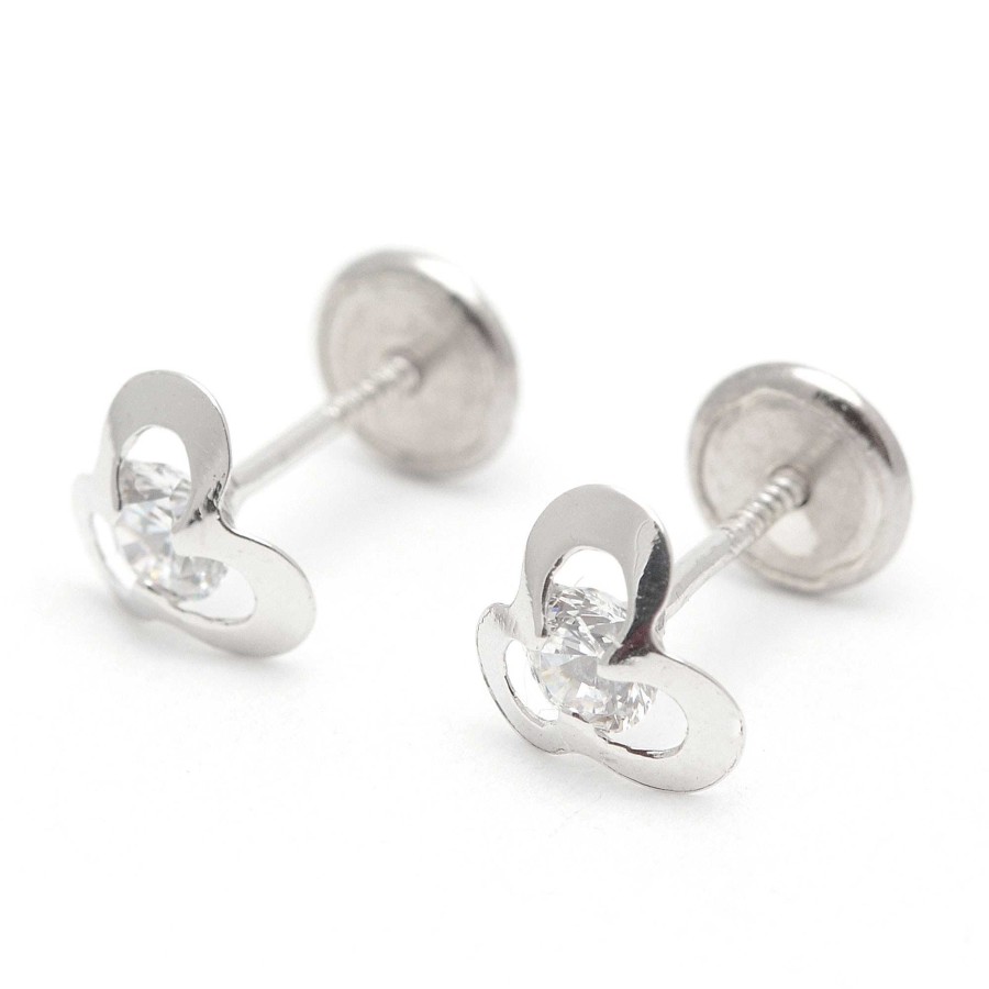 Beb Joyeria Antonio Cumplido | Pendientes Plata Rosca Tr Bol Circonita