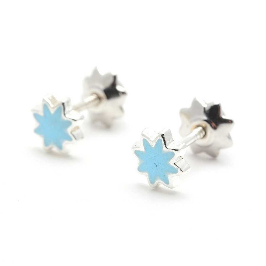 Beb Joyeria Antonio Cumplido | Pendientes Plata Estrella Azul