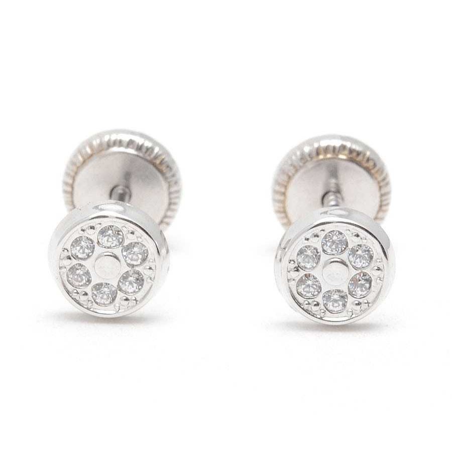 Beb Joyeria Antonio Cumplido | Pendientes Oro Blanco C Rculo Circonitas