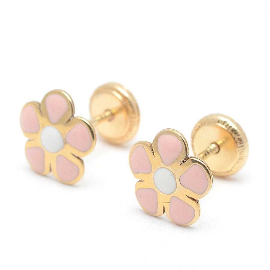 Beb Joyeria Antonio Cumplido | Pendientes Oro Flor Rosa