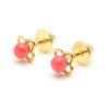 Beb Joyeria Antonio Cumplido | Pendientes Oro Flor Coral