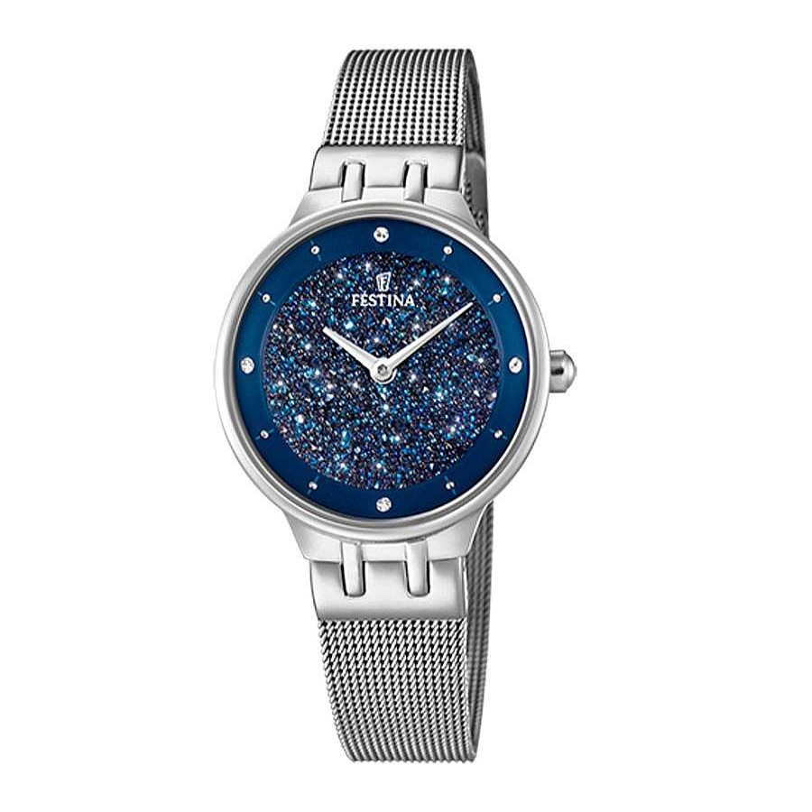 Relojes Joyeria Antonio Cumplido | Reloj Festina Azul Brazalete Malla Acero