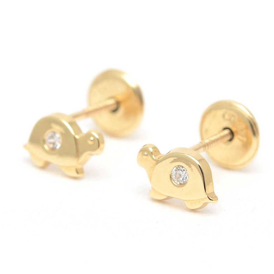 Beb Joyeria Antonio Cumplido | Pendientes Oro Beb Tortugas Circonitas