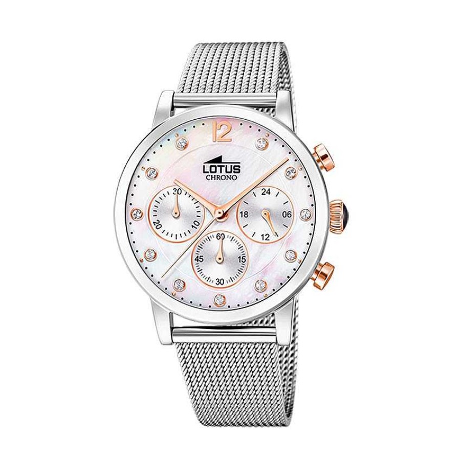 Relojes Joyeria Antonio Cumplido | Reloj Lotus N Car Blanco Malla Acero