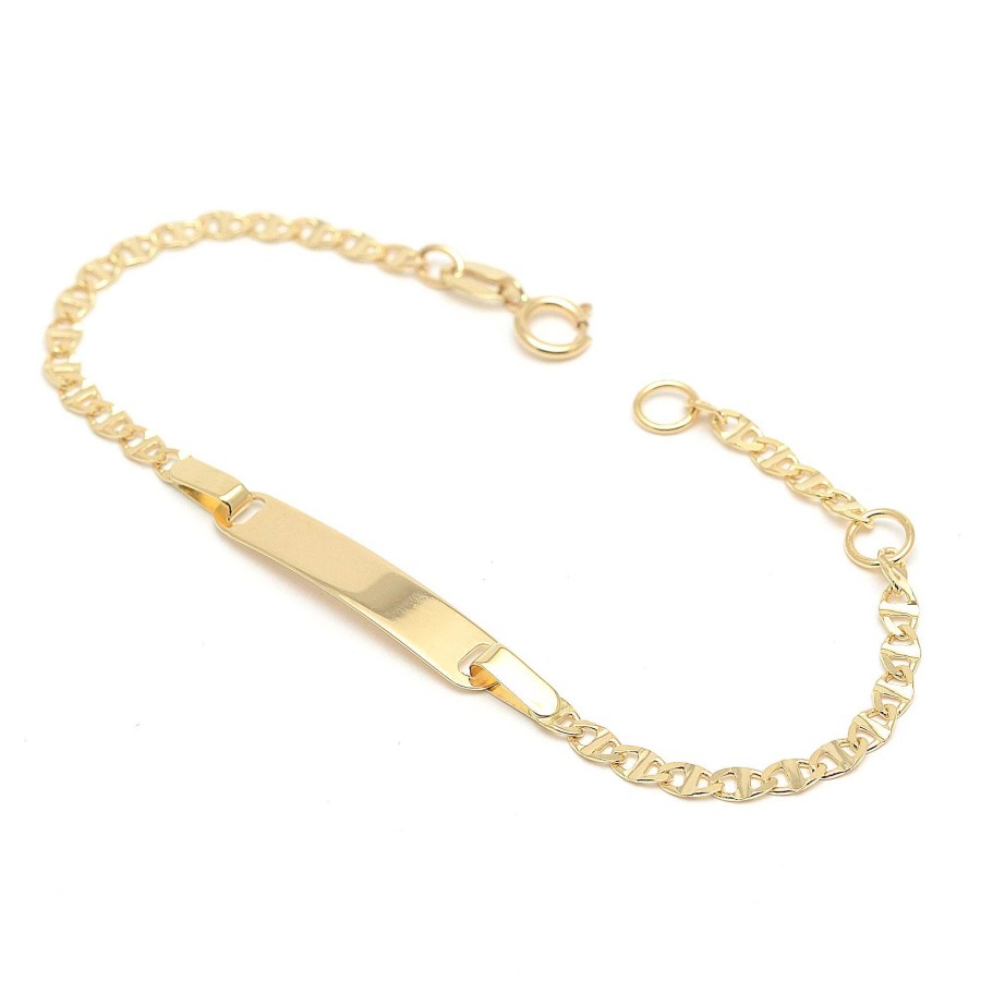 Beb Joyeria Antonio Cumplido | Pulsera Oro Beb Placa Nombre