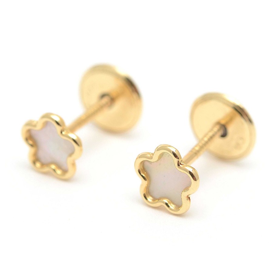 Beb Joyeria Antonio Cumplido | Pendientes Oro Beb Flor N Car