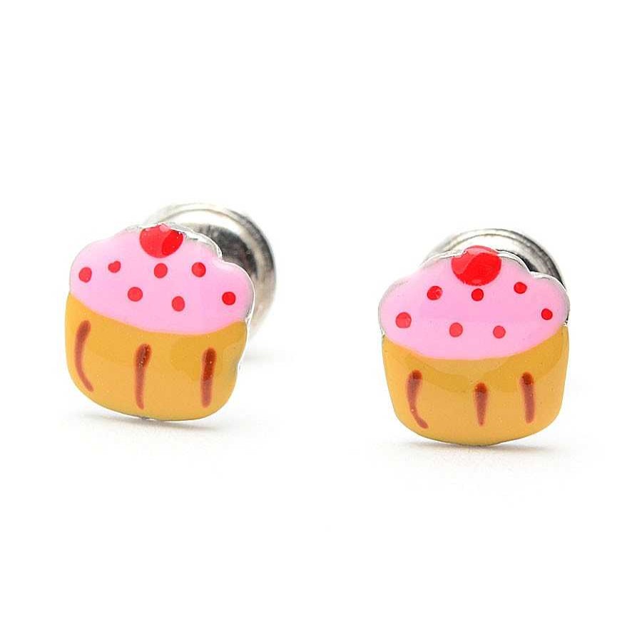 Beb Joyeria Antonio Cumplido | Pendientes Plata Muffin Rosa