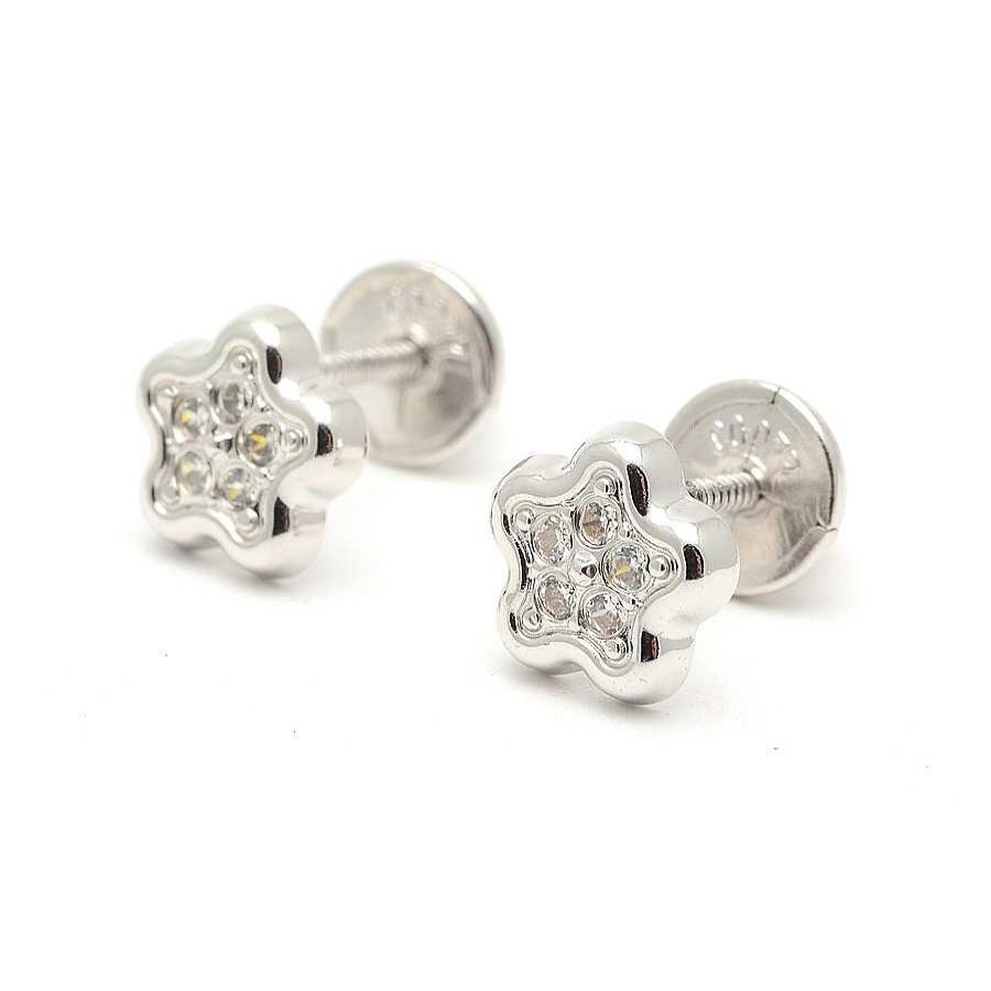 Beb Joyeria Antonio Cumplido | Pendientes Oro Blanco Estrella Circonitas