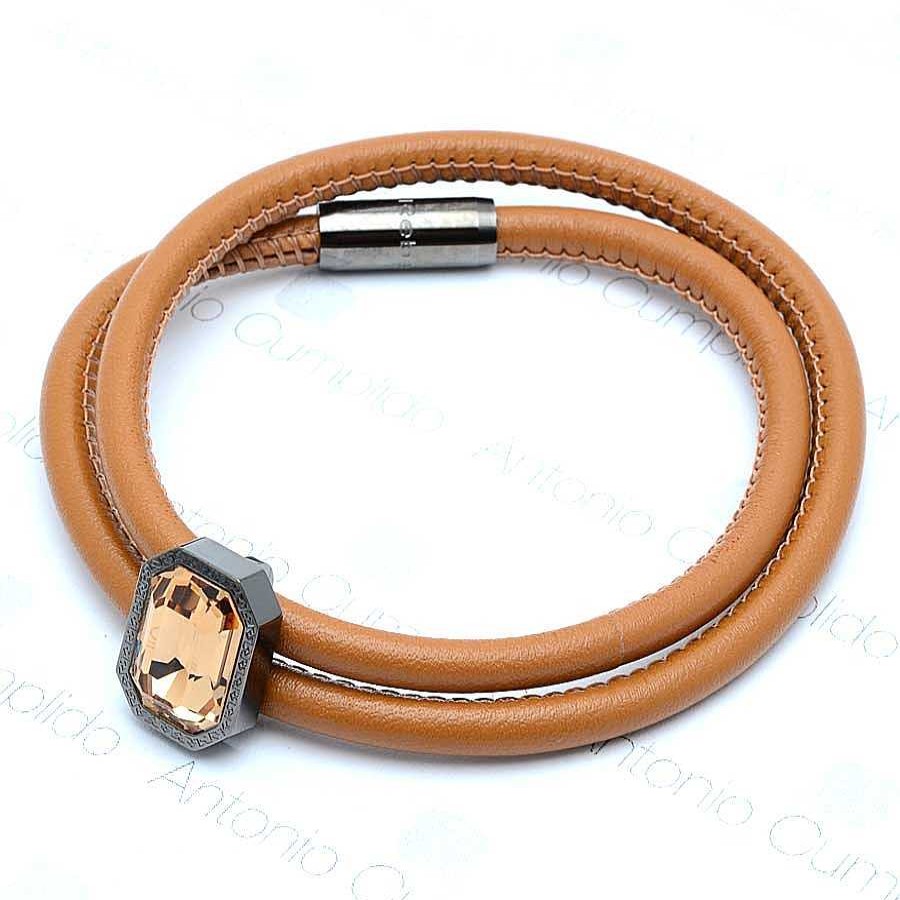 Pulseras Joyeria Antonio Cumplido | Pulsera Rebecca Brazalete Piel Marr N