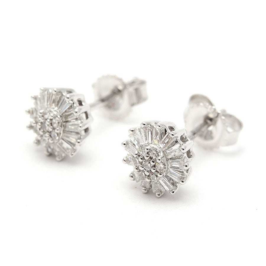 Comuniones Joyeria Antonio Cumplido Pendientes | Pendientes Diamantes Oro Blanco Roset N