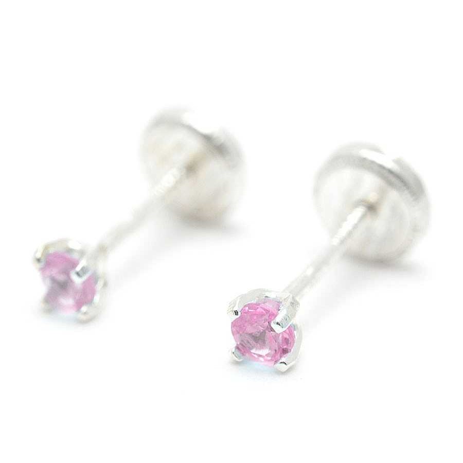 Beb Joyeria Antonio Cumplido | Pendientes Plata Cristal Rosa