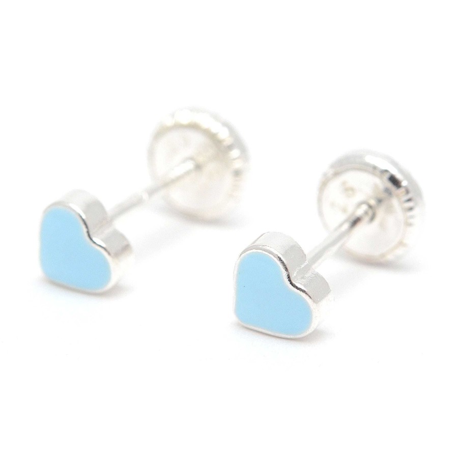 Beb Joyeria Antonio Cumplido | Pendientes Plata Coraz N Azul