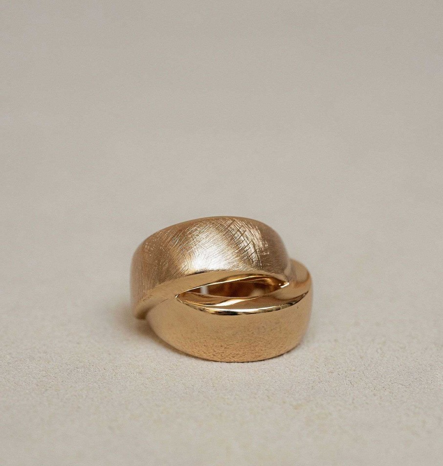 Sortijas Joyeria Antonio Cumplido | Anillo Dorado Grande Liso