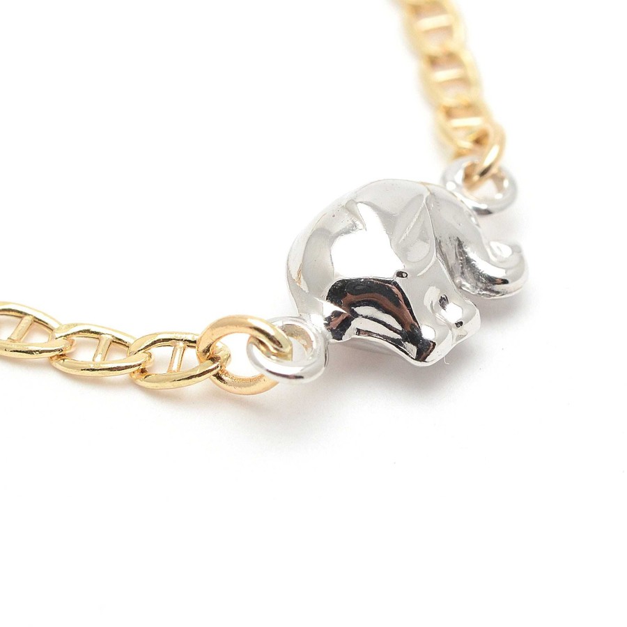 Beb Joyeria Antonio Cumplido | Pulsera Oro Beb Elefante Placa Nombre