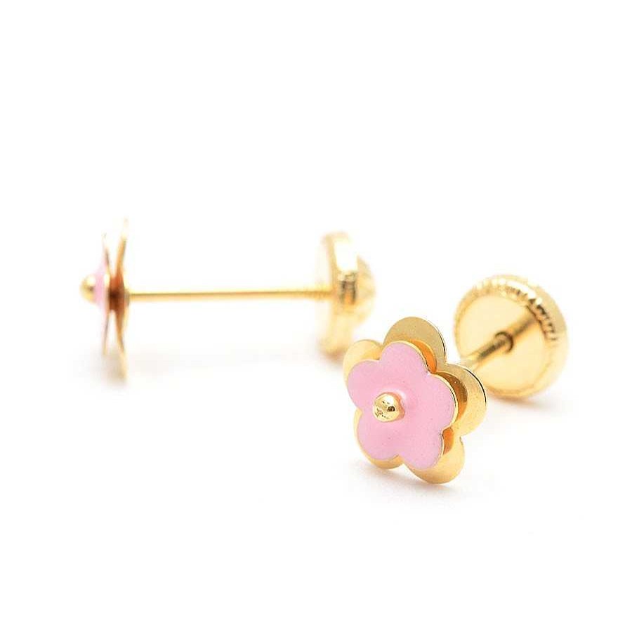 Beb Joyeria Antonio Cumplido | Pendientes Oro Flor Rosa