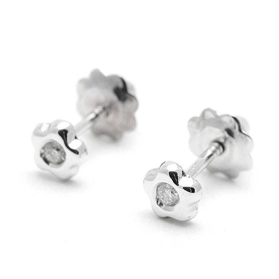 Beb Joyeria Antonio Cumplido | Pendientes Oro Blanco Estrella Circonita