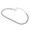 Pulseras Joyeria Antonio Cumplido | Pulsera Plata Riviere Fucsia Circonitas