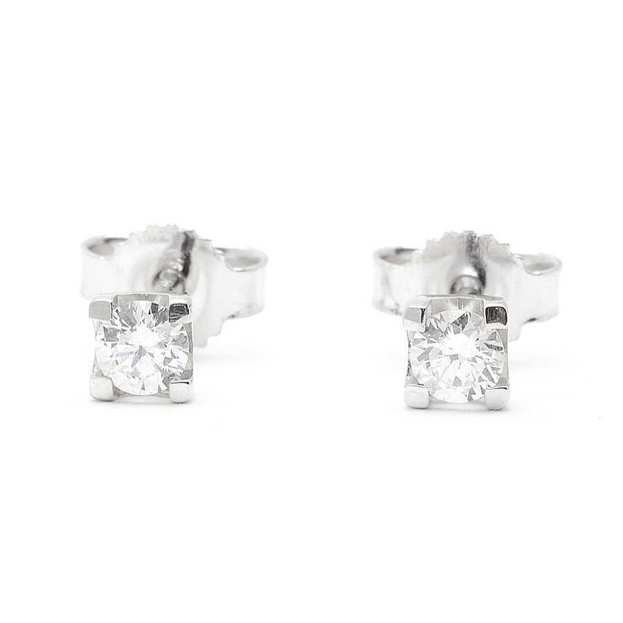 Comuniones Joyeria Antonio Cumplido Pendientes | Pendientes Diamantes Dormil N Oro Blanco