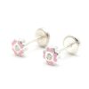 Beb Joyeria Antonio Cumplido | Pendientes Plata Tr Bol Rosa