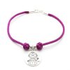 Fallas Joyeria Antonio Cumplido | Pulsera Fallera Plata Cordon Morado