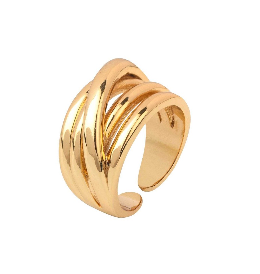 Sortijas Joyeria Antonio Cumplido | Anillo Dorado Grande Liso