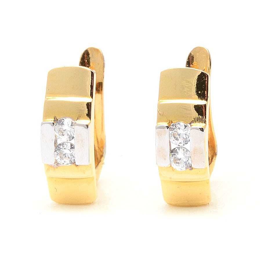 Comuniones Joyeria Antonio Cumplido Pendientes | Pendientes Oro Barrita Circonitas