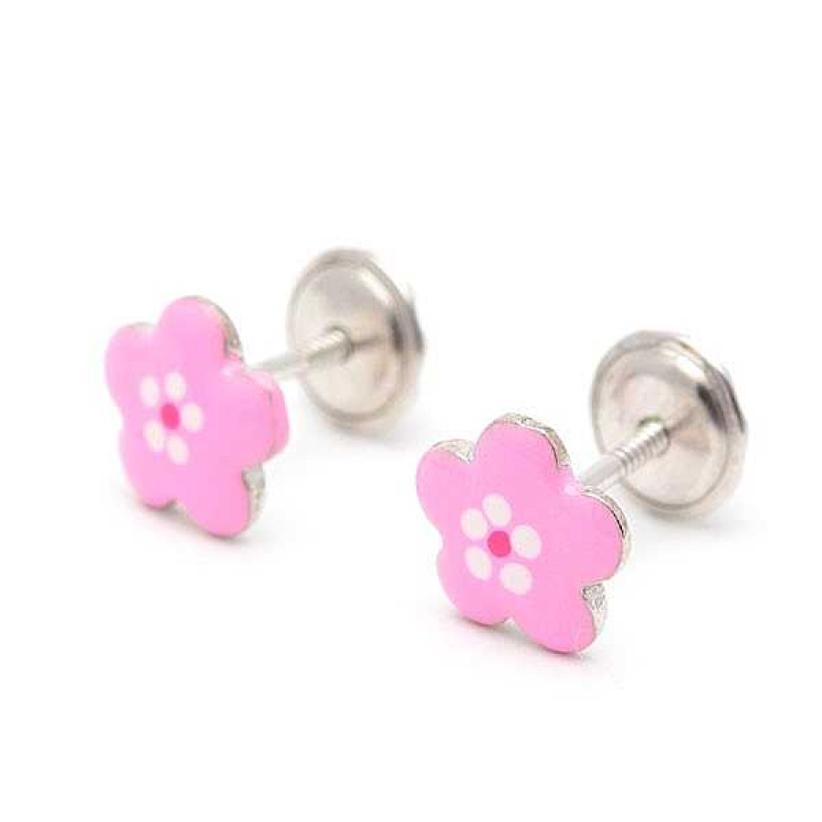 Beb Joyeria Antonio Cumplido | Pendientes Plata La Petra Flor Rosa