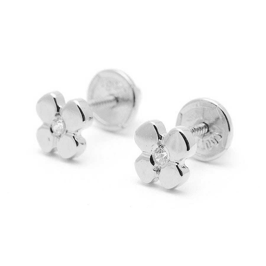 Beb Joyeria Antonio Cumplido | Pendientes Oro Blanco Tr Bol Circonita