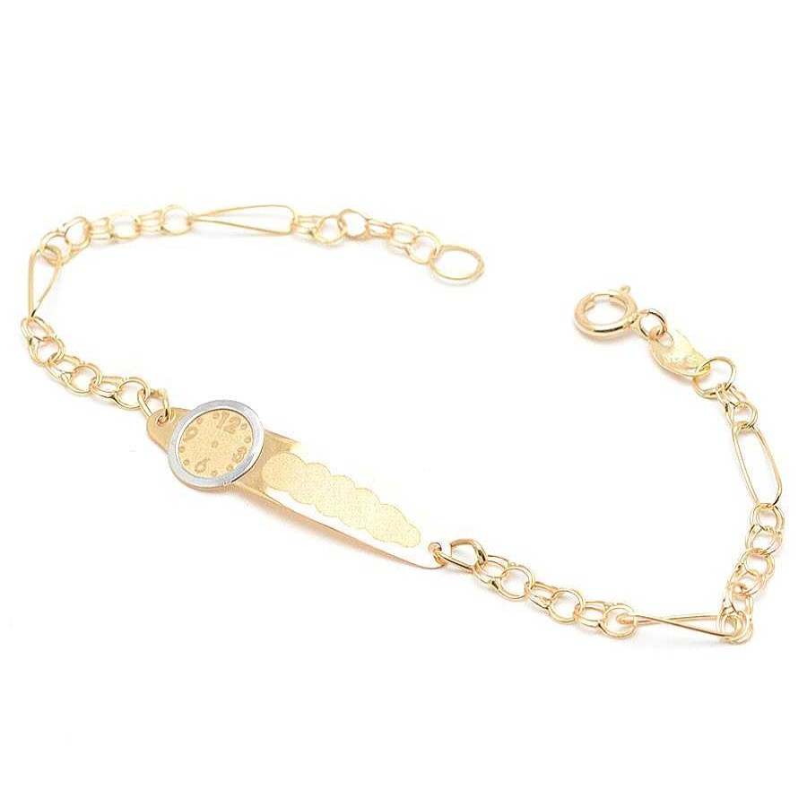 Beb Joyeria Antonio Cumplido | Pulsera Oro Beb Reloj Placa Nombre