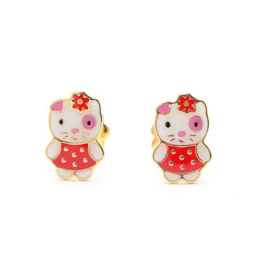 Beb Joyeria Antonio Cumplido | Pendientes Oro Hello Kitty