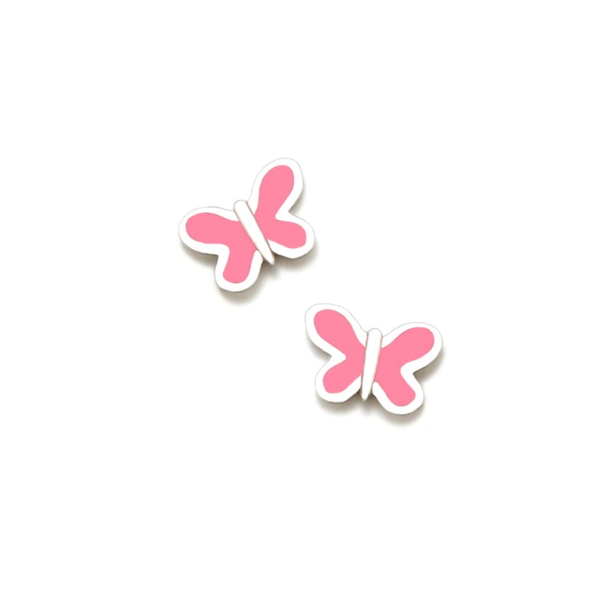 Beb Joyeria Antonio Cumplido | Pendientes Plata Beb Agatha Mariposa Rosa