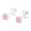 Beb Joyeria Antonio Cumplido | Pendientes Plata Coraz N Rosa