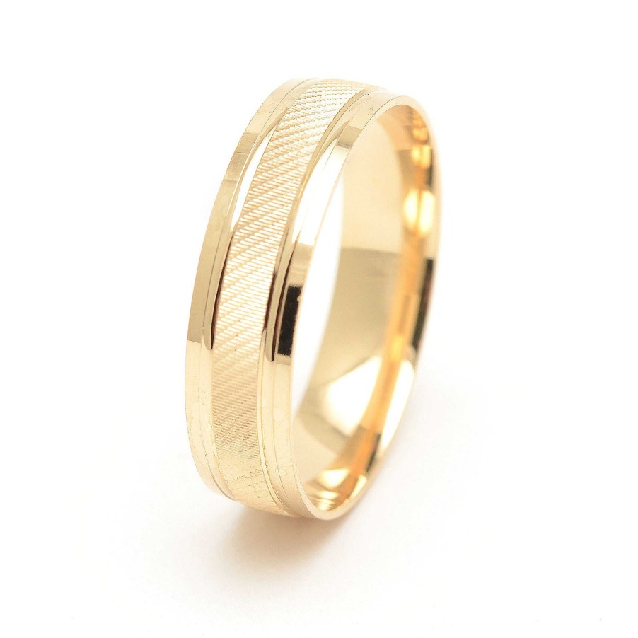 Boda Joyeria Antonio Cumplido | Alianza Oro Ancha Diagonales