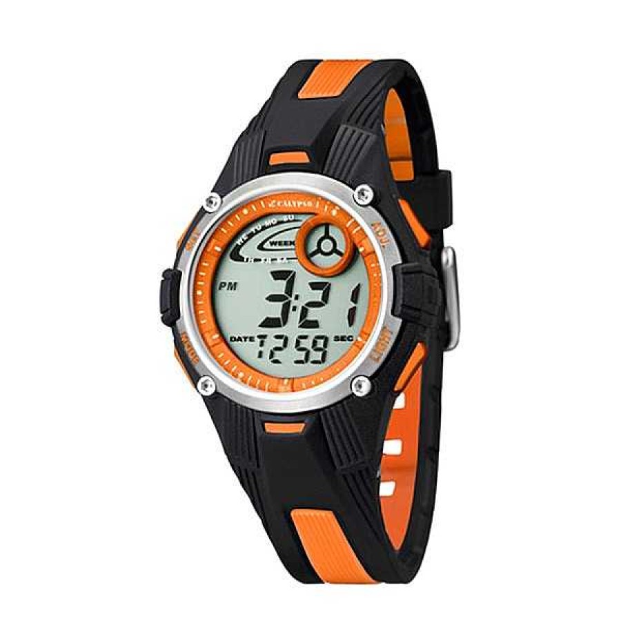 Comuniones Joyeria Antonio Cumplido Relojes | Reloj Calypso Digital Naranja Negro