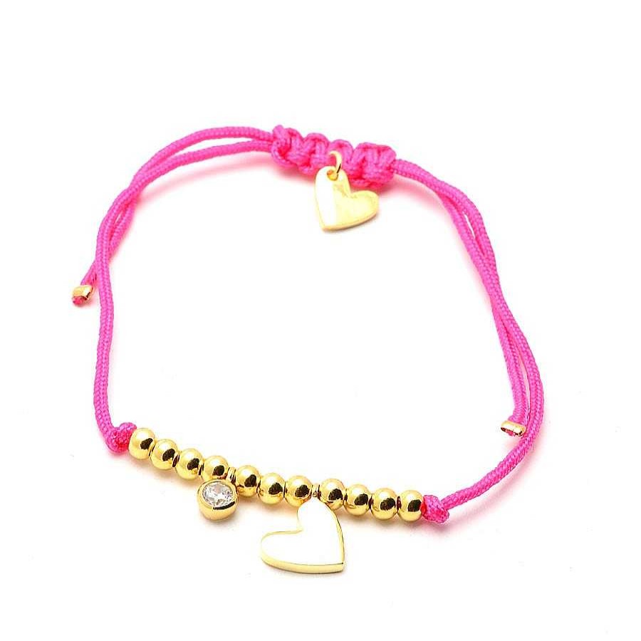 Comuniones Joyeria Antonio Cumplido Pulseras | Pulsera Agatha Coraz N Dorado