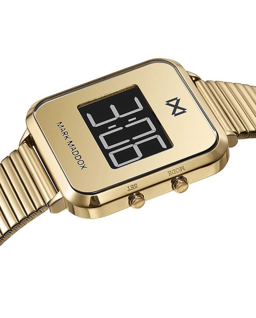 Relojes Joyeria Antonio Cumplido | Reloj Mark Maddox Digital Dorado Brazalete Acero