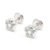 Beb Joyeria Antonio Cumplido | Pendientes Oro Blanco Beb Flor Circonitas